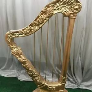 하프 모형 웨딩 도구 유리 소품 스튜디오 촬영 장식품 소형