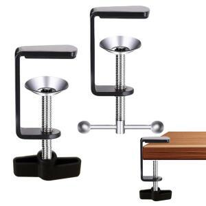 범용 C 모양 테이블 마운트 클램프 클립 피팅 스틸 마이크 스탠드 뜸 눈 보호 탁상 고정 cla