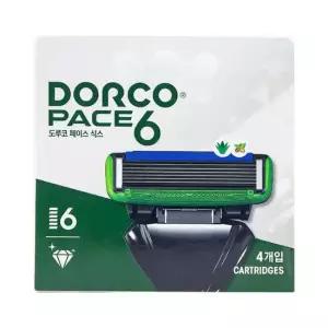 도루코 페이스 식스 6중날 면도날 4개 남자 수염 면도 잔털 목 얼굴