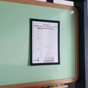 블랙 A4 벽부착 액자 자석프레임 자격증액자 상장액자 자석액자 포스터걸이 A4액자