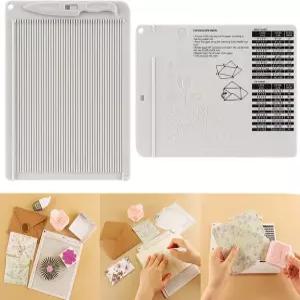 브라이어트 공예 미니 스코어보드 및 본 폴더 세트 스코어 접이 도구 다목적 엔벨로프 메이커 카드 제작