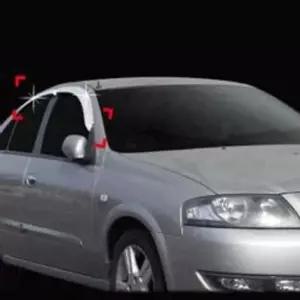 [CAR] 뉴SM3 썬바이저 크롬 선바이저 윈도우 빗물받이 4P 뉴SM3썬