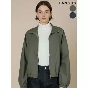 탱커스 여성 코튼 스탠카라 블루종 자켓