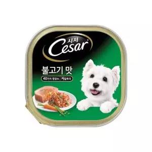 시저캔 강아지간식 습식간식 불고기 100g