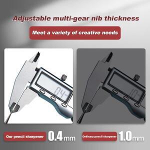 1개입 파버 카스텔 디자인 롱 포인트 연필깎이 수동 조절식 아트용 목탄 연필/드로잉/스케치 연필용