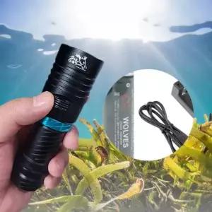 26650배터리 충전기포함 IPX8 XM L2 L2M 수중랜턴 캠핑 아웃도어 다슬기 스쿠바 손전등