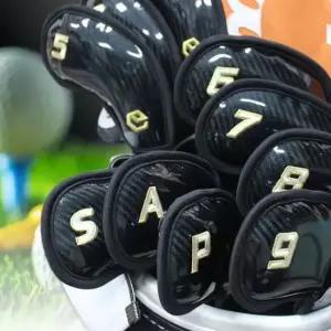 골프용품 카본 에나멜코팅 아이언커버 10PCS 1세트