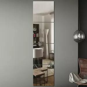 붙이는거울 벽걸이거울 벽에 붙이는 안전 아크릴 거울 4p 40x40cm