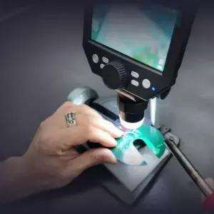 [골드스마일]납땜 4.3인치 스탠드 전문가 1000배율 현미경 실험용 실체 확대경