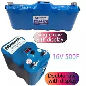 호환  16V 500F2.7V 3000F 자동차 정류기 밸런싱 플레이트 전압 표시 오디오 커패시터 맥스웰 슈퍼커패시터
