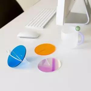 아크릴티코스터 티코스터 아크릴 원형 컵받침대 홈카페용품 찻잔받침