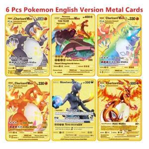 포켓몬 메탈 게임 컬렉션 카드 애니메이션 피규어 차리자드 피카츄 블라스티즈 뮤츠 배틀 장난감 선물