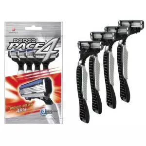 도루코 4중날 페이스4 휴대용 일회용 면도기 4개 쉐이브 남자 쉐이브 일회용 면도날 턱수염