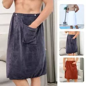 [콩심팥심]남자 극세사 스타일 스커트 샤워 가운 고품질 골프 찜