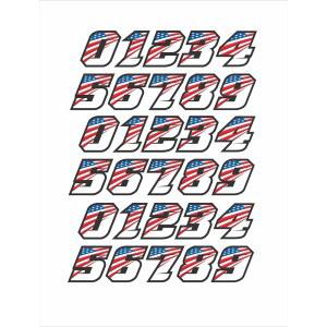 두꺼운 10,000만 맞춤 컬러 야구 하키 축구 라크로스 소프트볼 헬멧 블루 블랙 화이트 레드 숫자 스티커 데칼 세트 1.25인치 3세트