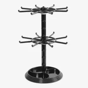 소품정리 2단 악세사리 거치대 블랙 소품진열대 귀걸이진열대 매장용품 매장전시