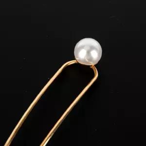 올림머리 헤어코사지 비녀 올림머리핀 U자핀 U자비녀 왕진주