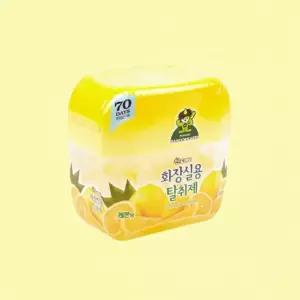 은은한 화장실용 방향제 레몬 3개 탈취제 차량용 냄새제거 젤타입 300g