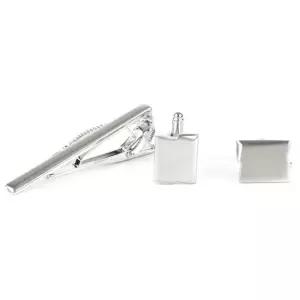 미니멀 컷팅 커프스링크 넥타이핀 세트 넥타이핀 넥타이선물 타이바 커프스버튼