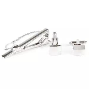 미니멀 사각 커프스링크 넥타이핀 세트 넥타이핀 넥타이선물 타이바 커프스버튼