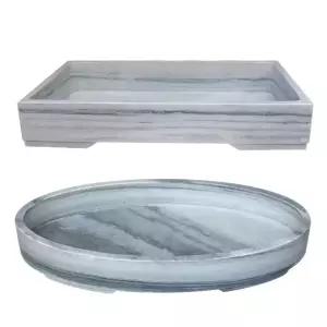 화분 분재 대형 인테리어 수반 세라믹 트레이 베란다 도자기