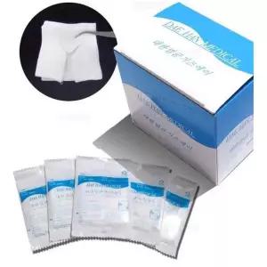 1+1 의료용 Y자 멸균거즈 5cmX5cm 개별포장 튜브고정용 2매1포 50x50 미용재료