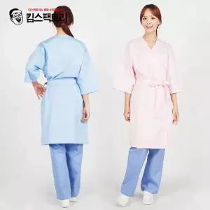 건강 검진복 엑스레이 검진가운 병원 검사가운 환자복 - 상의 롱