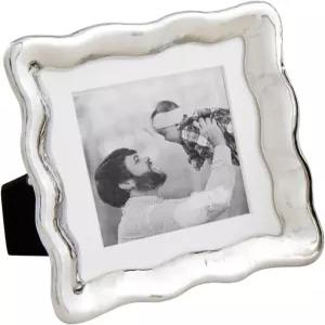 머드 파이 사각 물결 모양 금속 미니 프레임; 5인치 X