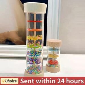 레인메이커 몬테소리 감각  청각 악기 몰입형 비 소리 효과 화려한 레인스틱 초기 음악