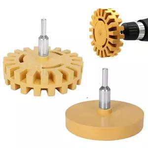 호환  자동차 지우개 휠 접착제 리무버 고무 휠 부드러운 파워 드릴 어댑터 페인트 수리 고무 비닐 데칼 제