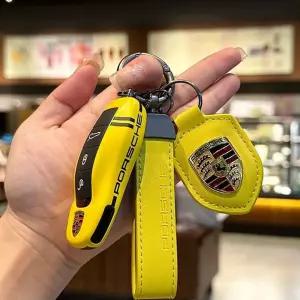 포르쉐 키케이스 컬러가죽 카이엔홀더 911 파나메라 자동차스마트키커버 예