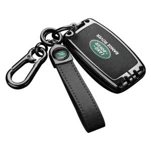 랜드로버 키케이스 아연 가죽 브라운 키홀더