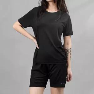 여성 기능성 반팔 반바지 드라이 상하의 빅사이즈 여성 기능성 트레이닝복 스포츠 여름 티셔츠 요가복