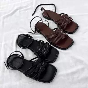 슈즈플랜 S41 크로스 샌들 2color 발목스트랩 글래디에이터 편한