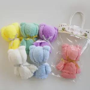 곰돌이 곰 인형 수건 핸드 타올 답례품 6color 극세사 돌잔치답례품 어린이집답례품