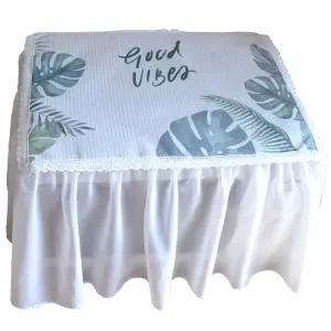 레이스 전자레인지 먼지 차단 방진 커버 프린터기 복합기 천 북유럽