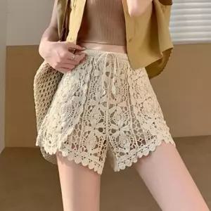 여성 이너 타이즈 레이스 바캉스 1/2 팬츠 TDN-0247