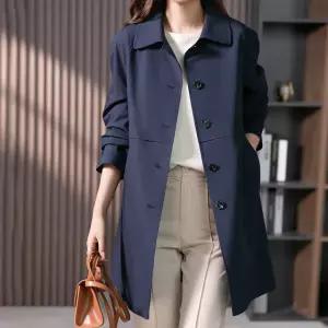 [블랙퀸]엔클라 루즈핏 데일리 트렌치 코트 blk002383