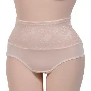 여성 군살보정 플라워망사 인견 거들형 사각팬티
