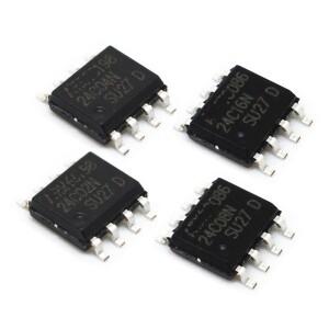 10PCS AT24C04 24C01 24C128 AN BN SOP8 캡슐화 EEPROM 메모리