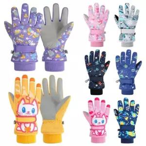 아동스키장갑 네온믹스 컬러풀 방한용 아동 패딩 스키장갑 205519