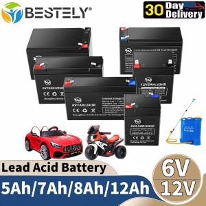 전동차 장난감 바이크 오토바이 유모차용 6V 12V 충전식 배터리 5Ah 7Ah 8Ah 12Ah