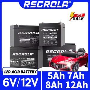 Rscrola 신형 아동용 전동차 장난감 자동차 바이크 오토바이 유모차 배터리 6V5Ah 8Ah 10Ah 12Ah 12V5Ah 7A