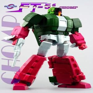 변신 완구 FansToys 액션 피규어 로봇 소장 선물 FT-51 Chomp 26 헤드마스터 스컬크런처 G1