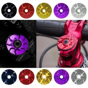 자전거 헤드셋 캡 알루미늄 7075 액세서리 엑스트라 라이트 CNC 가공 상단 및 티타늄 볼트 스템 부품