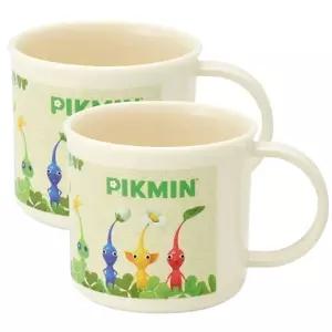 마리빙 2P 양치컵 어린이집 유치원 피크민 다용도 핸들컵 물컵 캐릭터 200ml