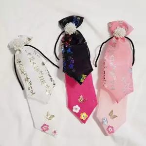 한복 헤어 악세사리 패션 훈민정음 머리끈 고무줄 댕기 소품 전통의상