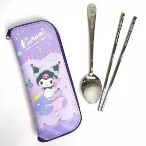 마리빙 케이스 식기 초등숟가락세트 쿠로미 지퍼 올스텐 주니어 수저 1P