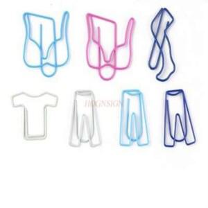 20pcs 속옷 종이 클립 만화 모양 귀여운 사무실