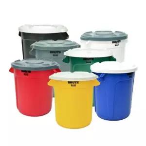 컨테이너 37L 37L다용도뚜껑 벤티드 파란통 이동식쓰레기통